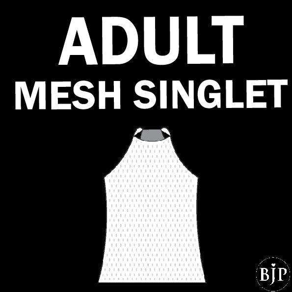 Adult Performance Wear Mesh Singlet