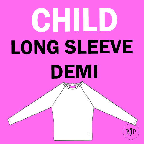 Child Performance Wear Long Sleeve Demi Top