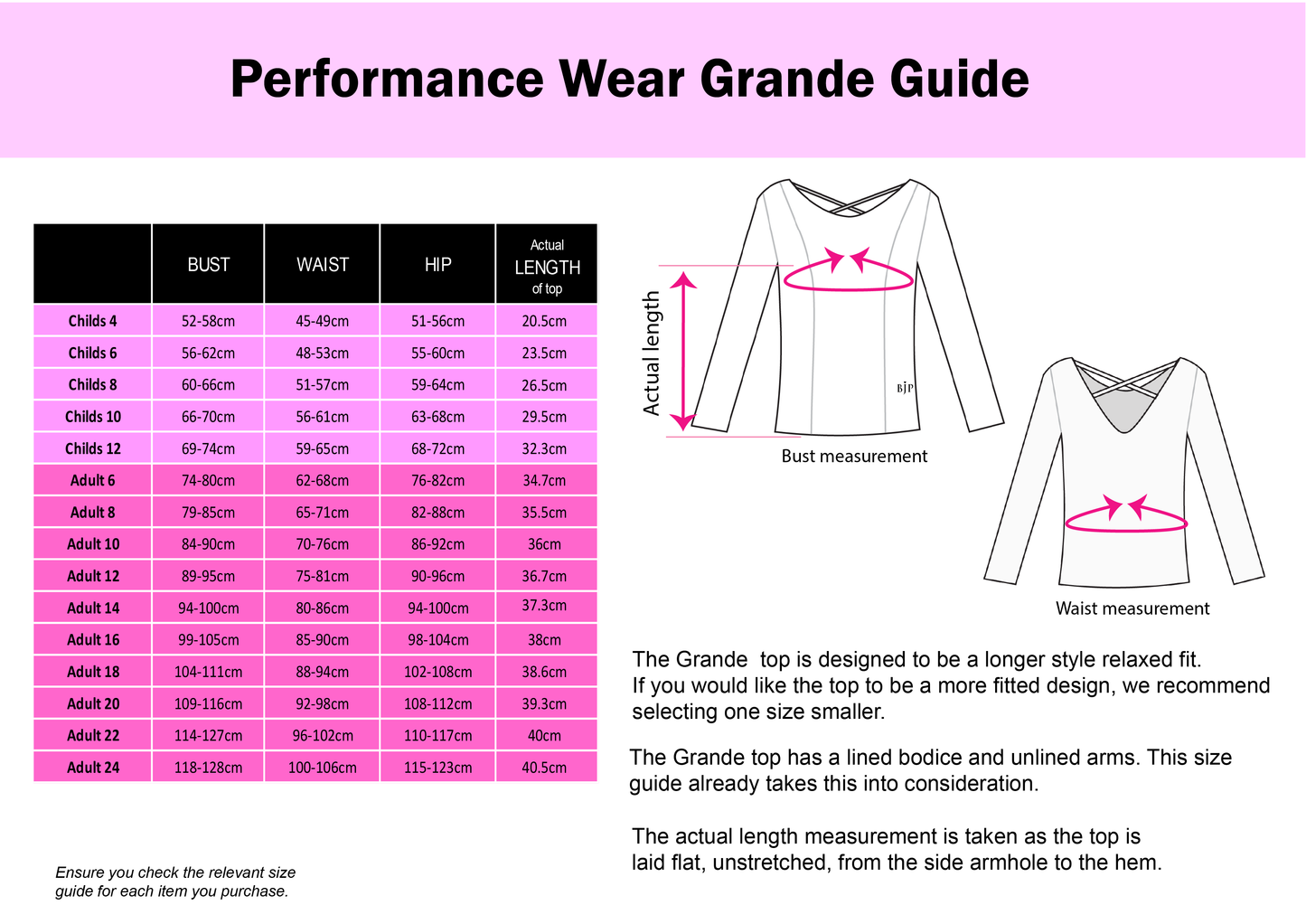 Child Performance Wear Grande Top