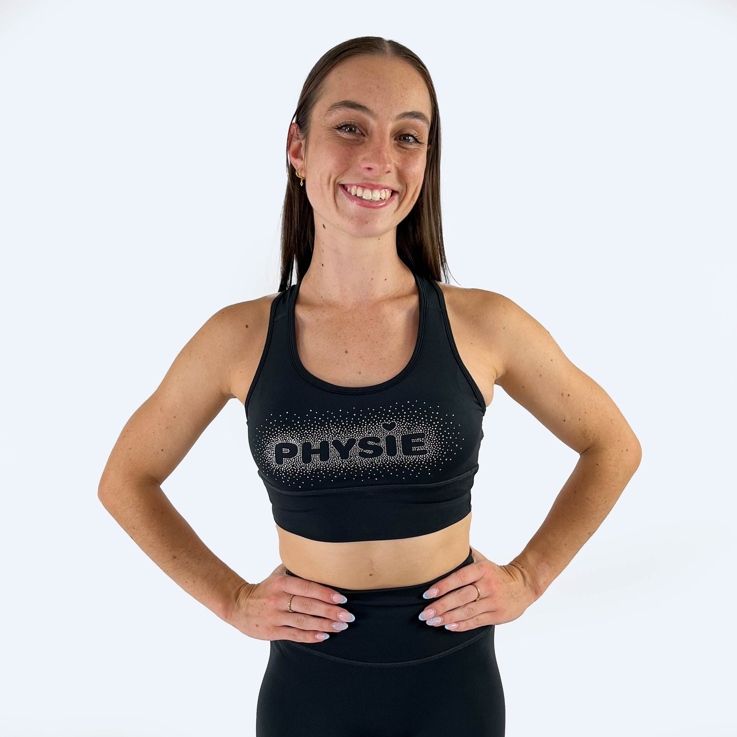 Physie Rhinestone Crop Top