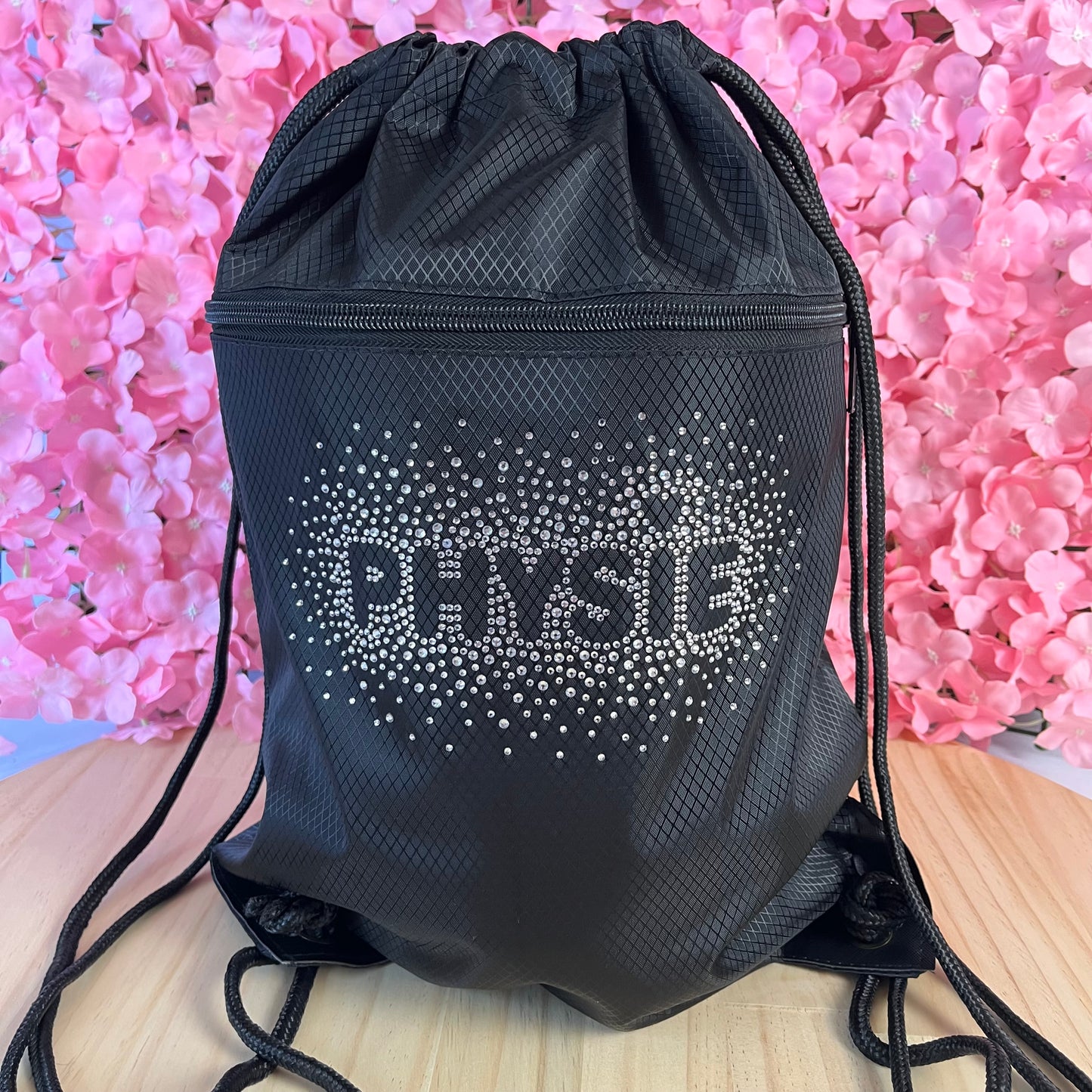 Rhinestone Drawstring Bag