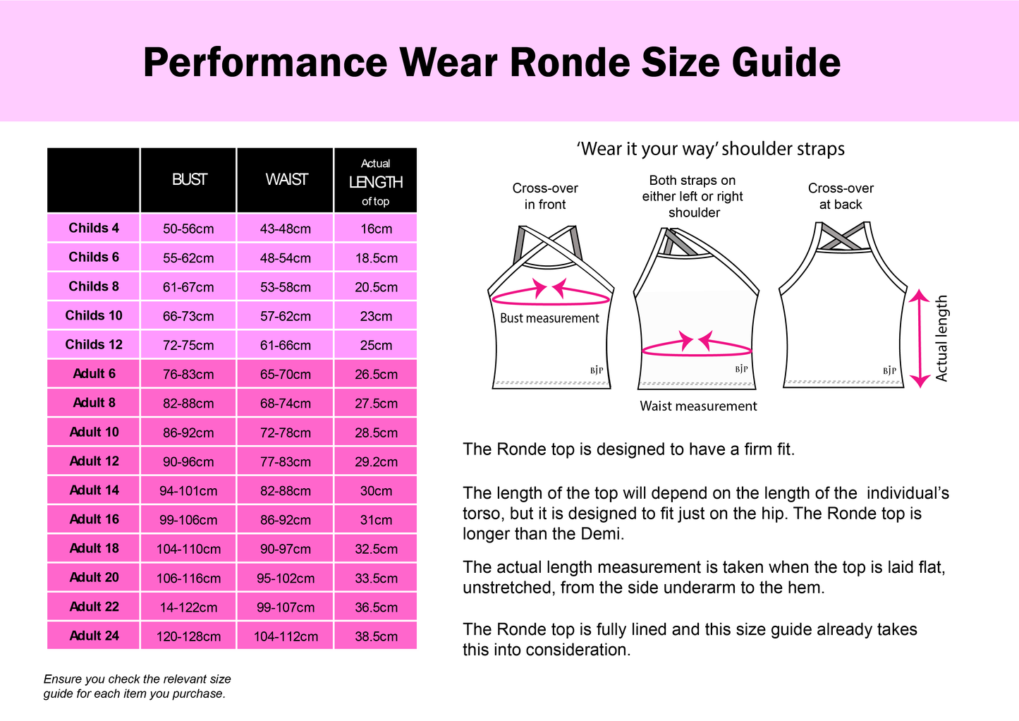 Child Performance Wear Ronde Top