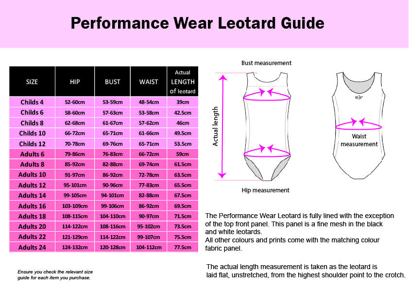 Team Performance Wear Leotard