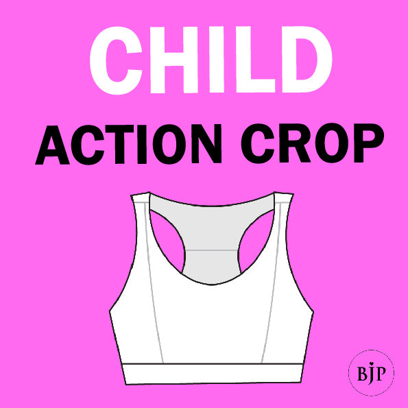 Child Performance Wear Action Crop