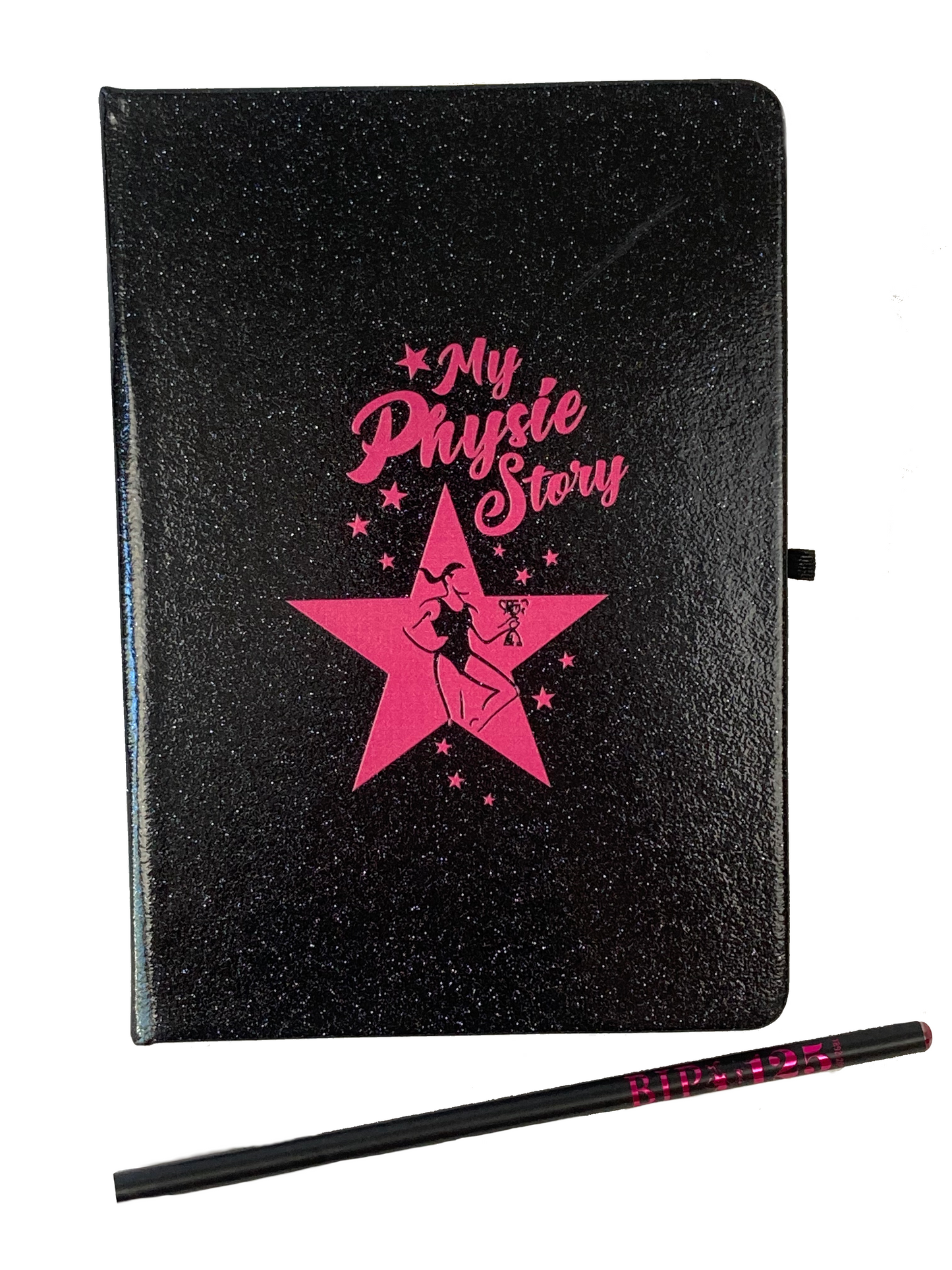 Black Glitter Notebook
