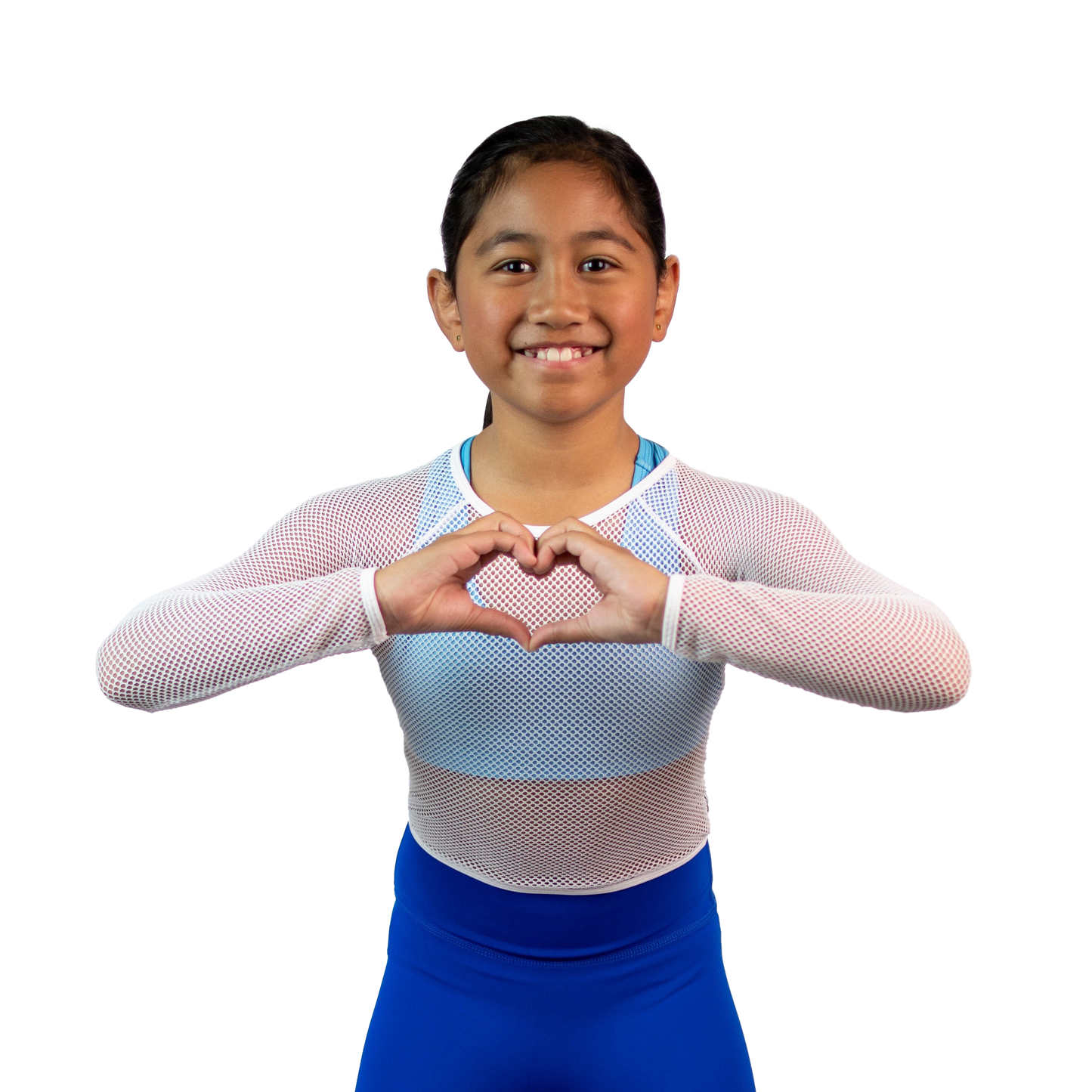 Child Performance Wear Long Sleeve Mesh Top