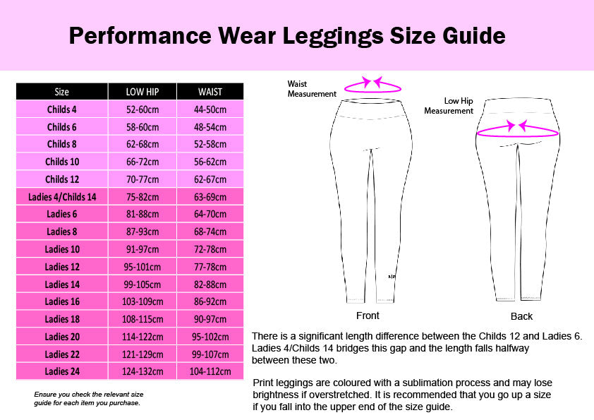 Adult Performance Wear Leggings