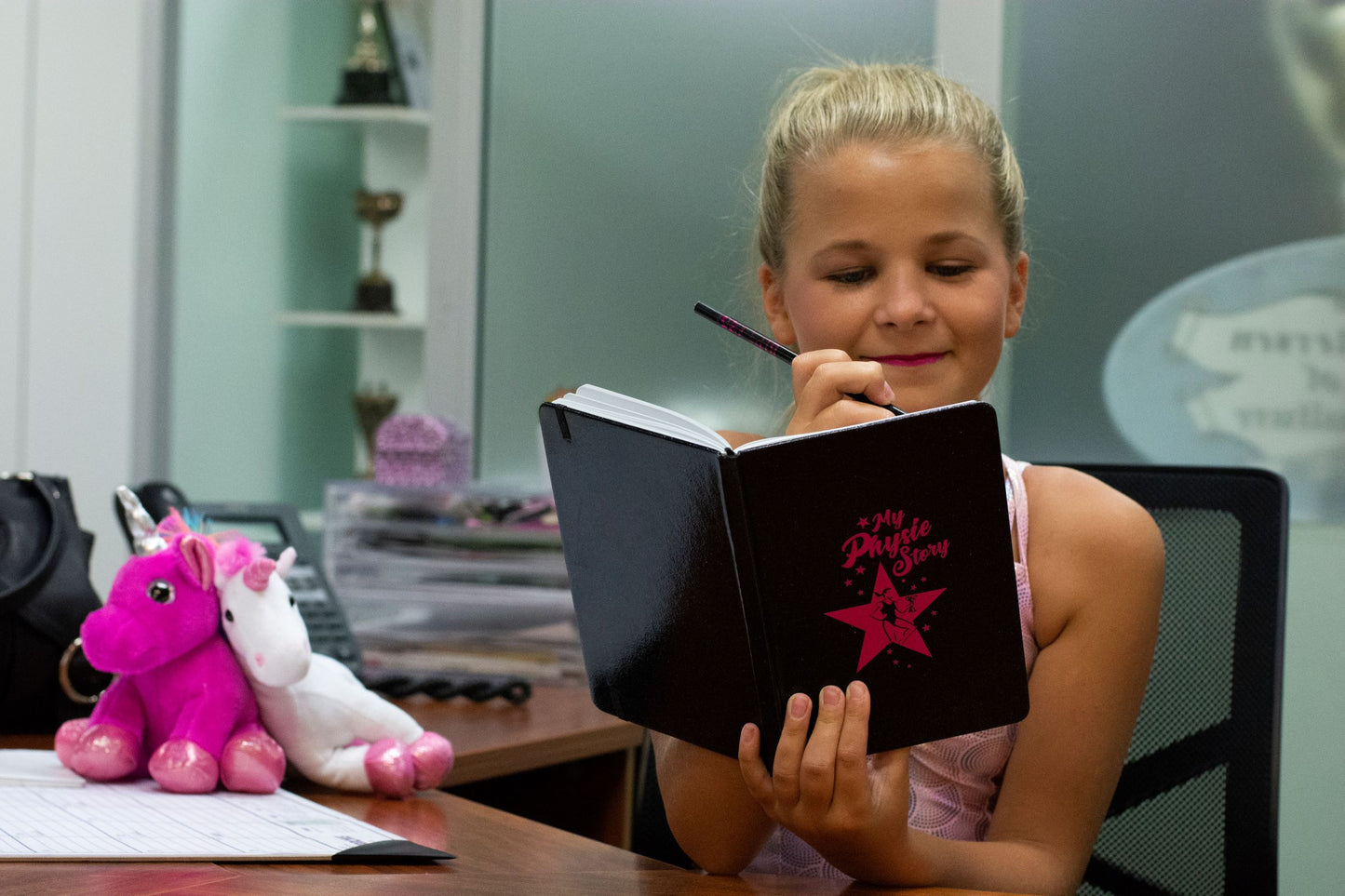 Black Glitter Notebook