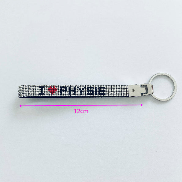 I ♥ PHYSIE Bling Keyring