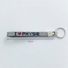 Load image into Gallery viewer, I ♥ PHYSIE Bling Keyring
