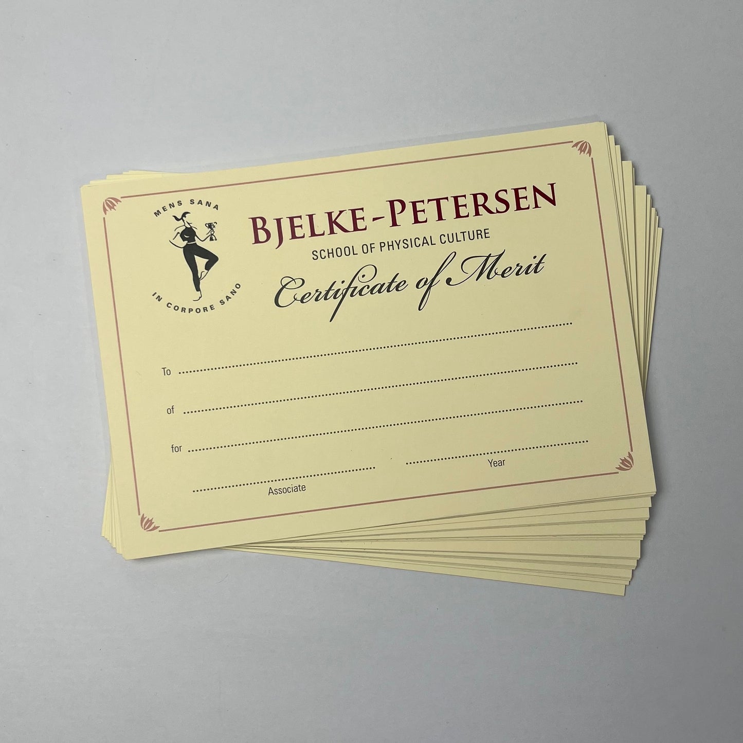 Certificates (pack of 25)