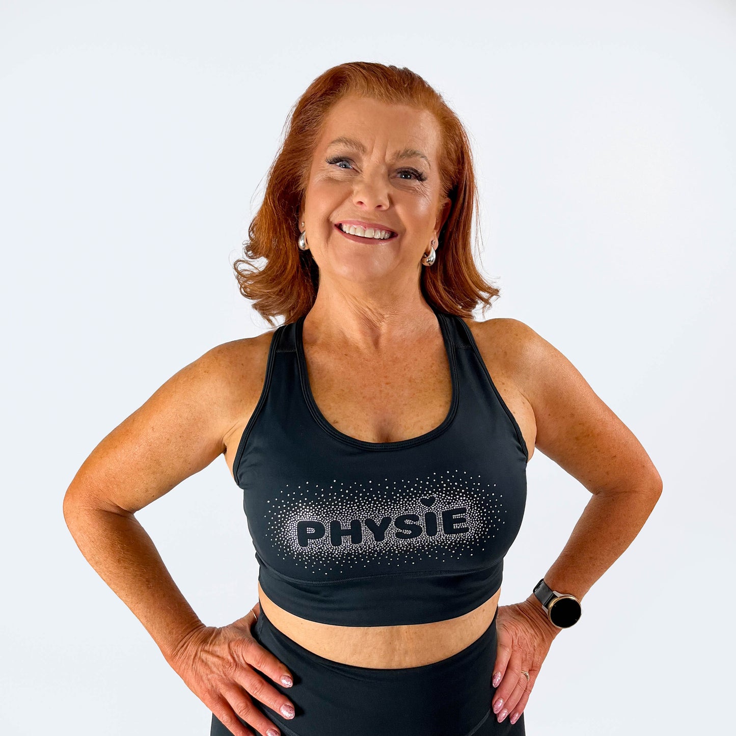 Physie Rhinestone Crop Top