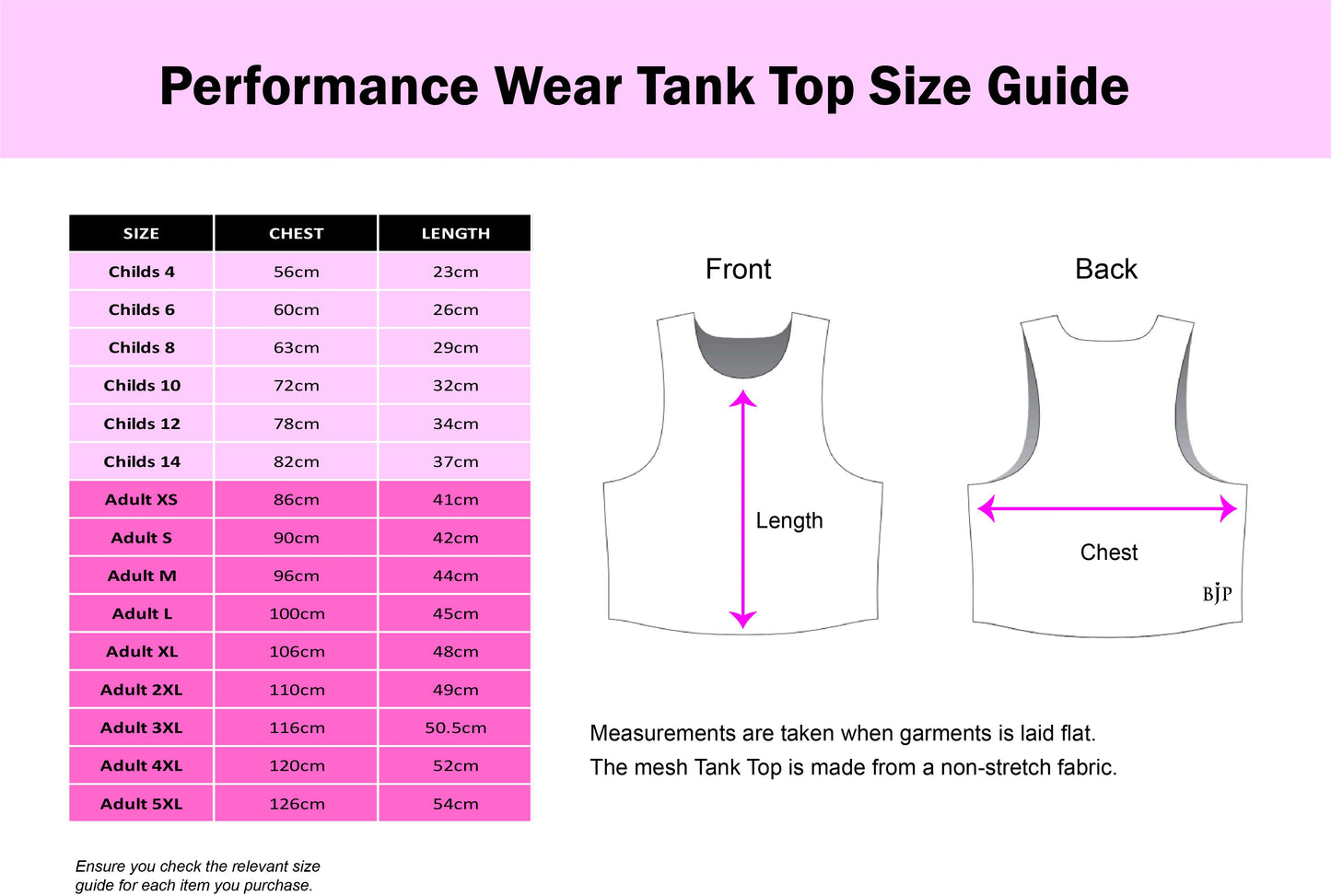 Child Performance Wear Tank Top